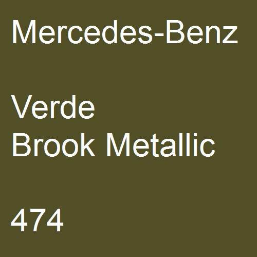 Mercedes-Benz, Verde Brook Metallic, 474.